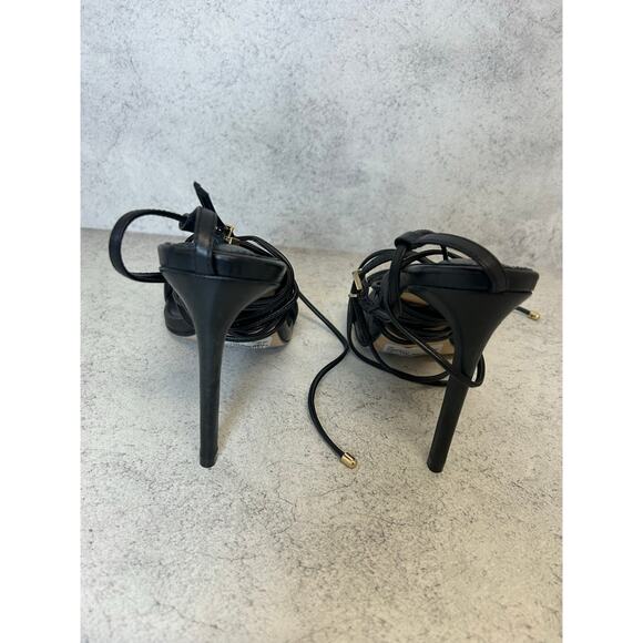 NWT SCHUTZ VIKKI BLACK STRAPPY HEEL Women’s Size 10 - Picture 8 of 11